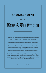 The Commandment of the Law and Testimony of the Christian Israelite Church