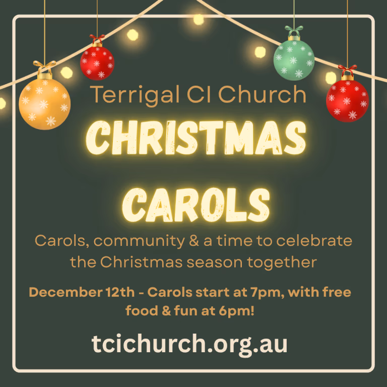Carols by Candlelight at Christian Israelite Church Terrigal